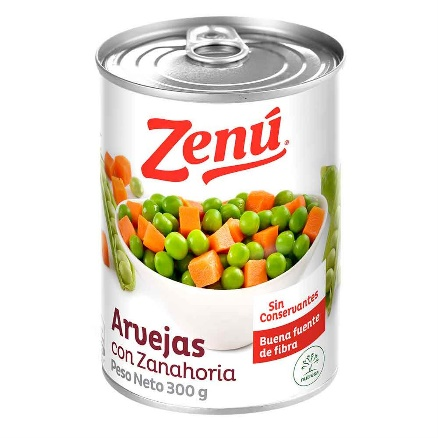Arvejas con Zanahoria Zenú x 300 g Arvejas con Zanahoria Zenú x 300 g