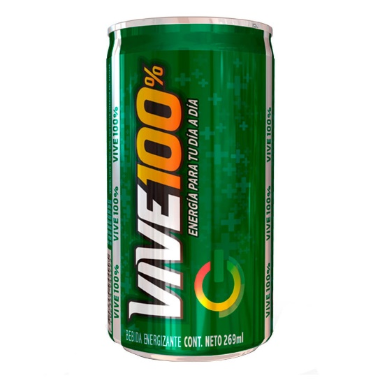 Bebida energizante VIVE100 Lata 269 ml