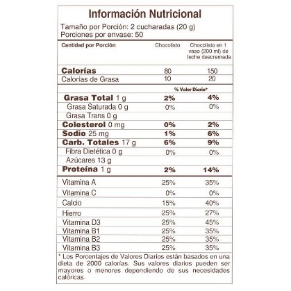 CHOCOLISTO 1000 g 1 CHOCOLISTO 1000 g