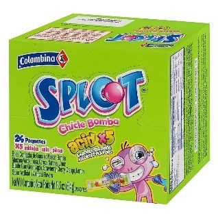 Chicle Bomba Splot Acido x 5 en linea 1 Chicle Bomba Splot Acido x 5 en linea
