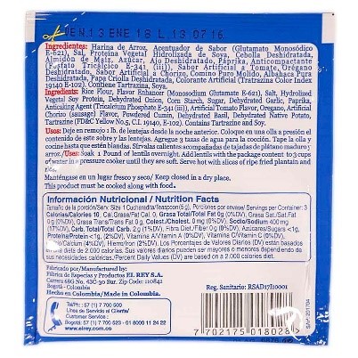 Condimento Lentejas EL REY 15 g