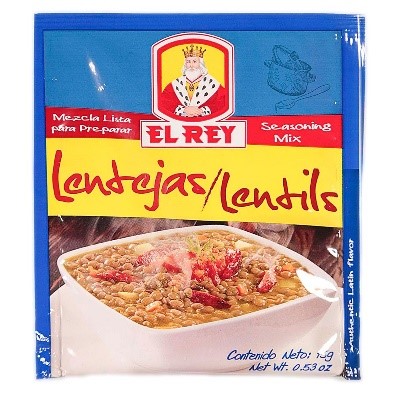 Condimento Lentejas El Rey 15 g Condimento Lentejas EL REY 15 g