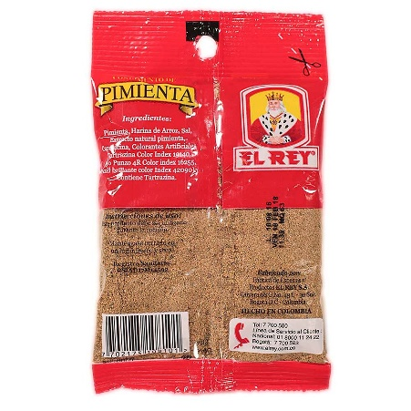 Condimento Pimienta Molida El Rey 60 g