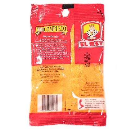 Condimento Tricompleto EL REY 55 g 1 Condimento Tricompleto EL REY 55 g