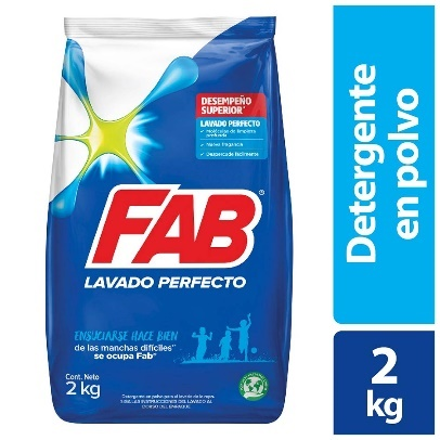 Detergente Polvo Floral Fab 2000 g