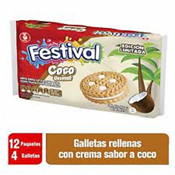 Festival Coco x430gr 4 x 12und 1 Festival Coco 12 Und 430 g