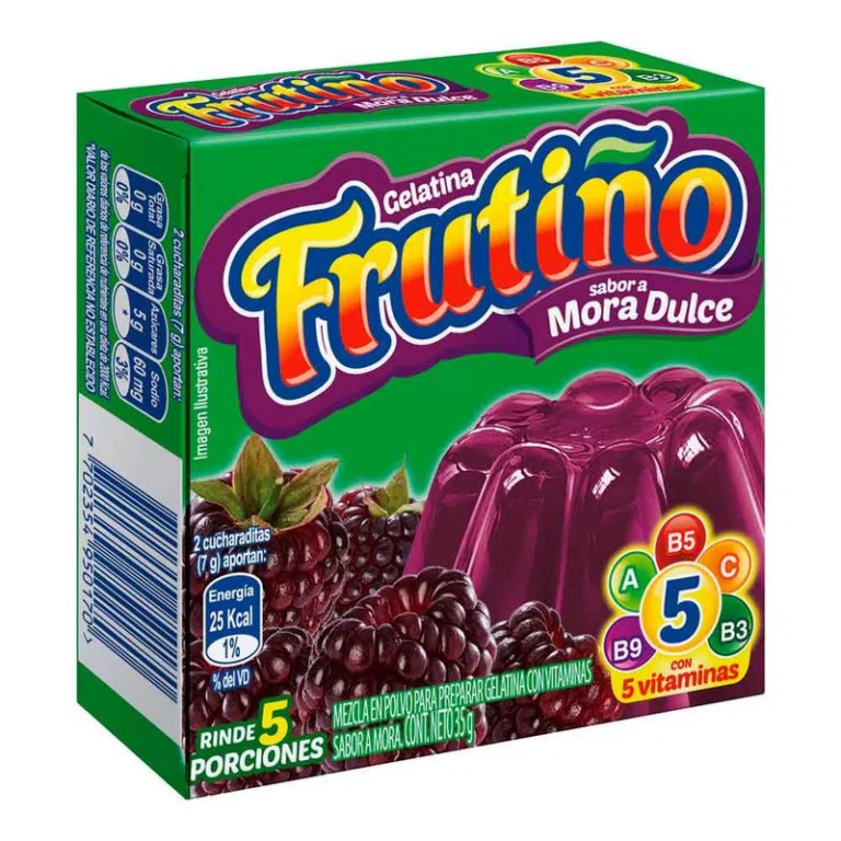 Gelatina Frutiño Mora Dulce 35 g Gelatina Frutiño Mora Dulce 35 g