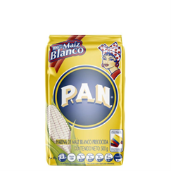 PAN Harina de Maíz Blanco 500 g