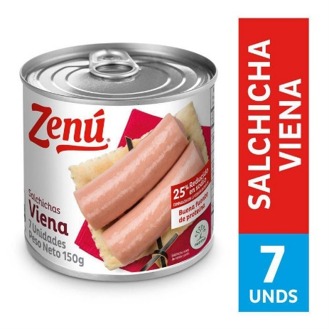 Salchicha Mixto de Cerdo y Pollo Viena Zenú 150 g Salchicha Mixto de Cerdo y Pollo Viena Zenú 150 g