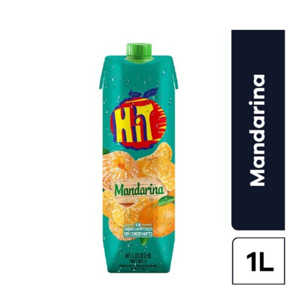 Jugo Hít Mandarina 1 l, 12 Unidades