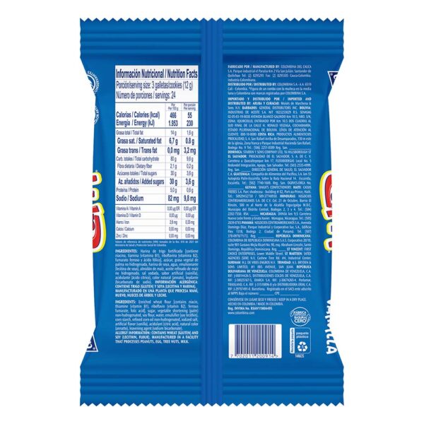 Galletas Capri Vainilla 288 gr