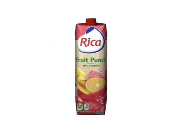 Rica Fruit Punch 1 litro, 12 unidades